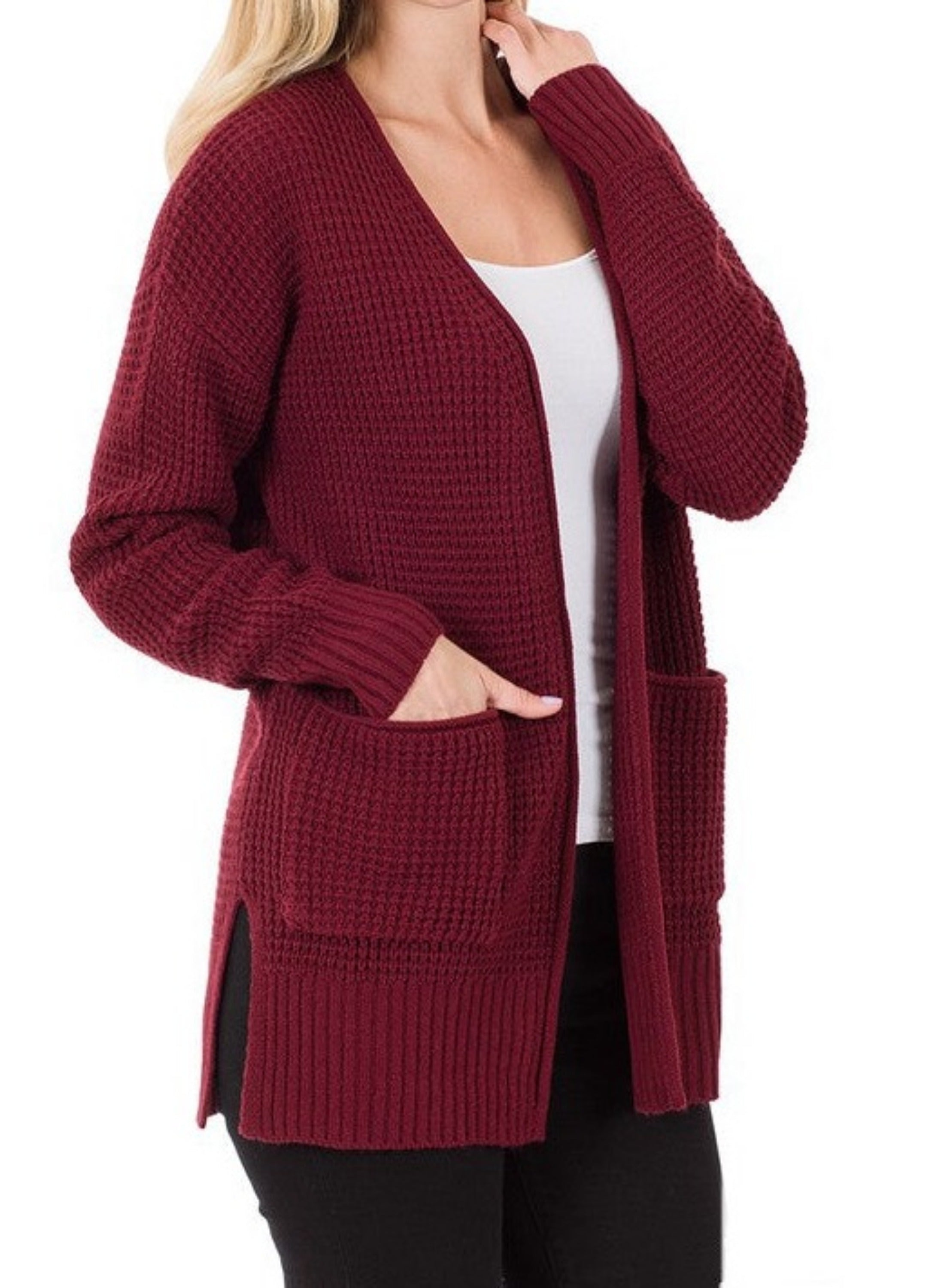 Waffle Cardigan Sweater – Blush Seasons Boutique